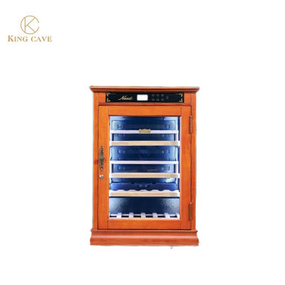 Goede prijs Classic Cherry Wood Wine Cooler Cabinet Handgemaakt Constant Temperatuur System online