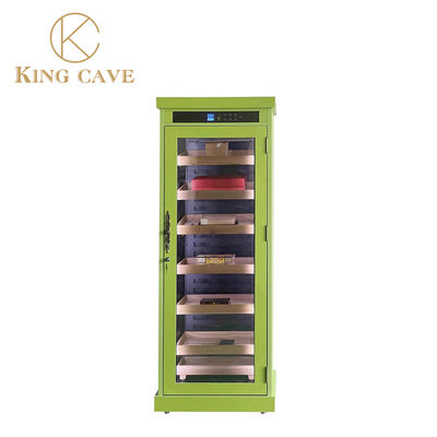 Goede prijs Luxe roestvrij staal en natuurlijke hout sigaren humidor met slot online