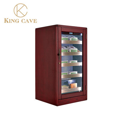 Goede prijs Luxe Hout Touch Control Vergrendelbaar Elektrisch Sigaren Display Humidor Wijnkelder Humidor online