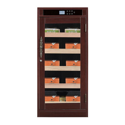 Goede prijs Luxe houten frame elektrische sigaar humidor kast met thermo-elektrische koeling en Smart Digital Touch Control online