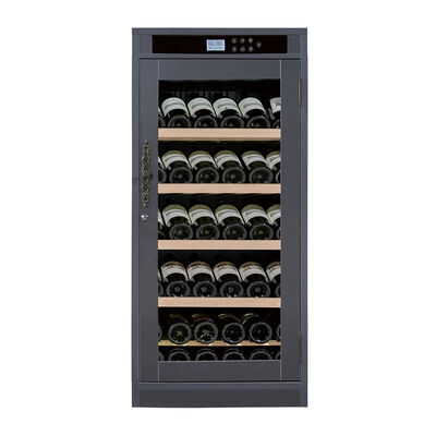 Goede prijs Moderne wijnkoelkas van massief hout met digitaal touch-besturingspaneel en dubbelpaneel gehard glasdeur online
