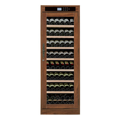 Goede prijs Vaste houten wijnkoeler met digitale touch control LED-verlichting en geluidsniveau lager dan 42 dB online