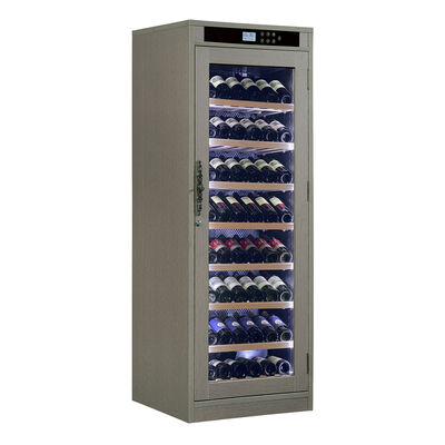 Goede prijs Moderne houten wijnkoelkas met digitale touchcontrole thermo-elektrische koeling en LED-interieurverlichting online