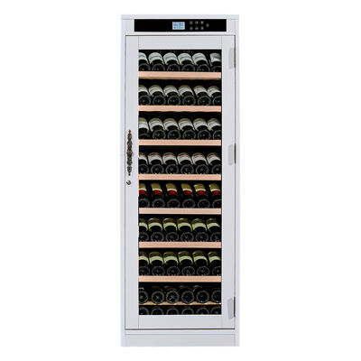 Goede prijs Touch Control Keuken wijnkoeler kast met houten planken en thermo-elektrische koeling online