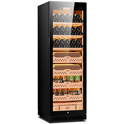 Goede prijs Spaanse Cedar Cigar Cooler Humidor Met Digitale Temperatuur & Vochtigheidscontrole online